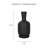 Alric Textured Terracotta Vase - Matte Black Decorative Vase for Living Room, Console Table & Shelf Décor