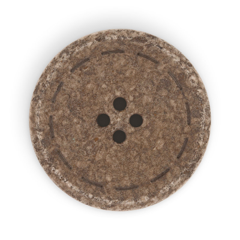 Bouton rond en coton recyclé Dritz, 30 mm, 3 boutons