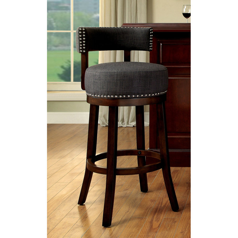 Arragon Upholstered Counter Stool, Grey