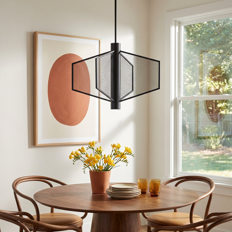 Euna 4 - Light LED Novelty Pendant, Black