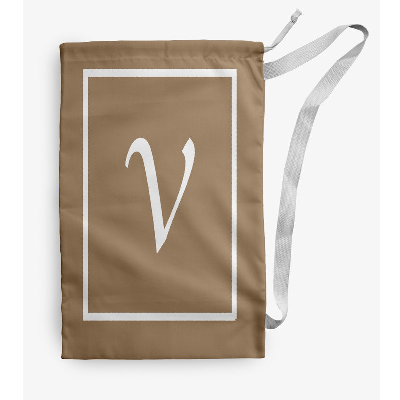 Sac à linge Monogram, Brun, Moyen (H 36 po x l 28 po)