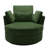 Niama Upholstered Swivel Lounge Armchair With Pillows-1154833261