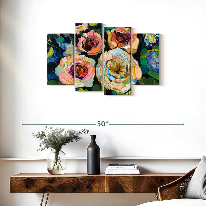 Pivoine, 22" H x 36" W