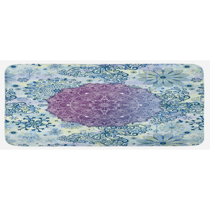Tapis de cuisine mandala