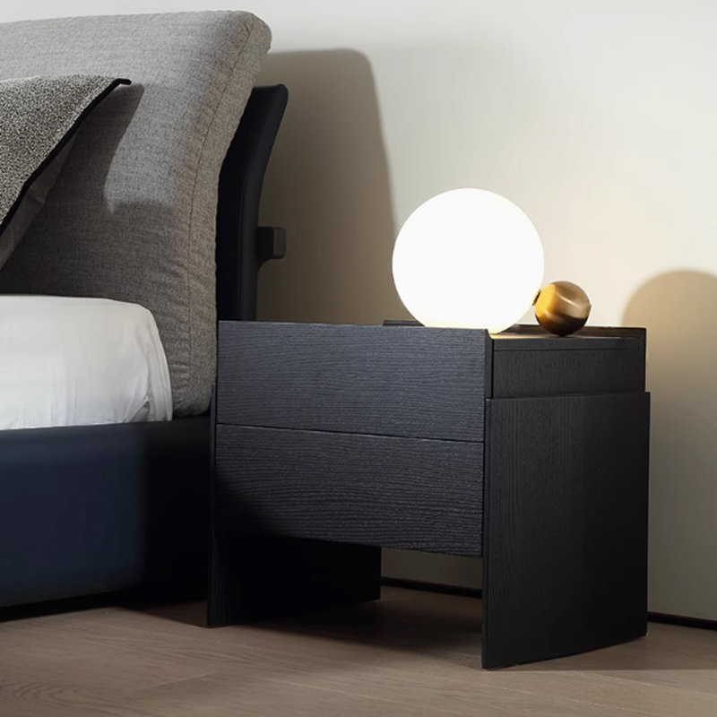 Minimalist Black Nightstand