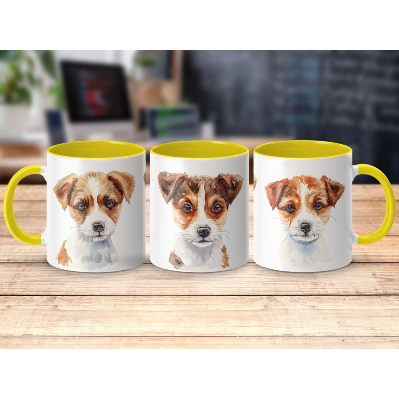 Ceramic Coffee Mug, 1, Yellow