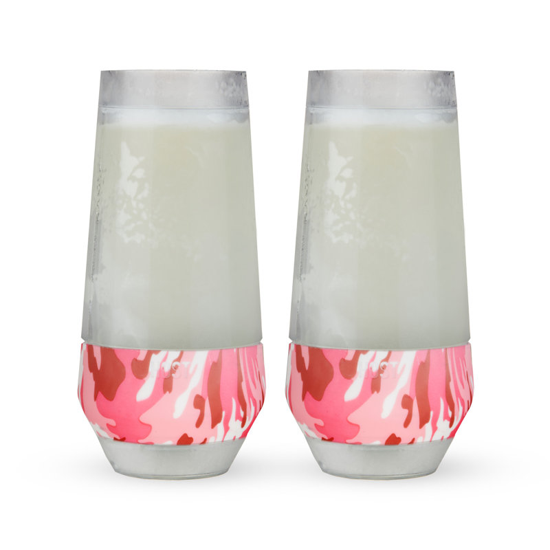Champagne FREEZE Cooling Cups in Pink Camo