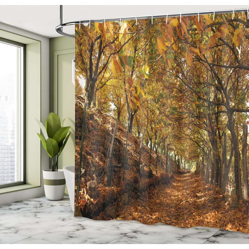 Shower Curtain with Hooks Included, 75"H x 69"W