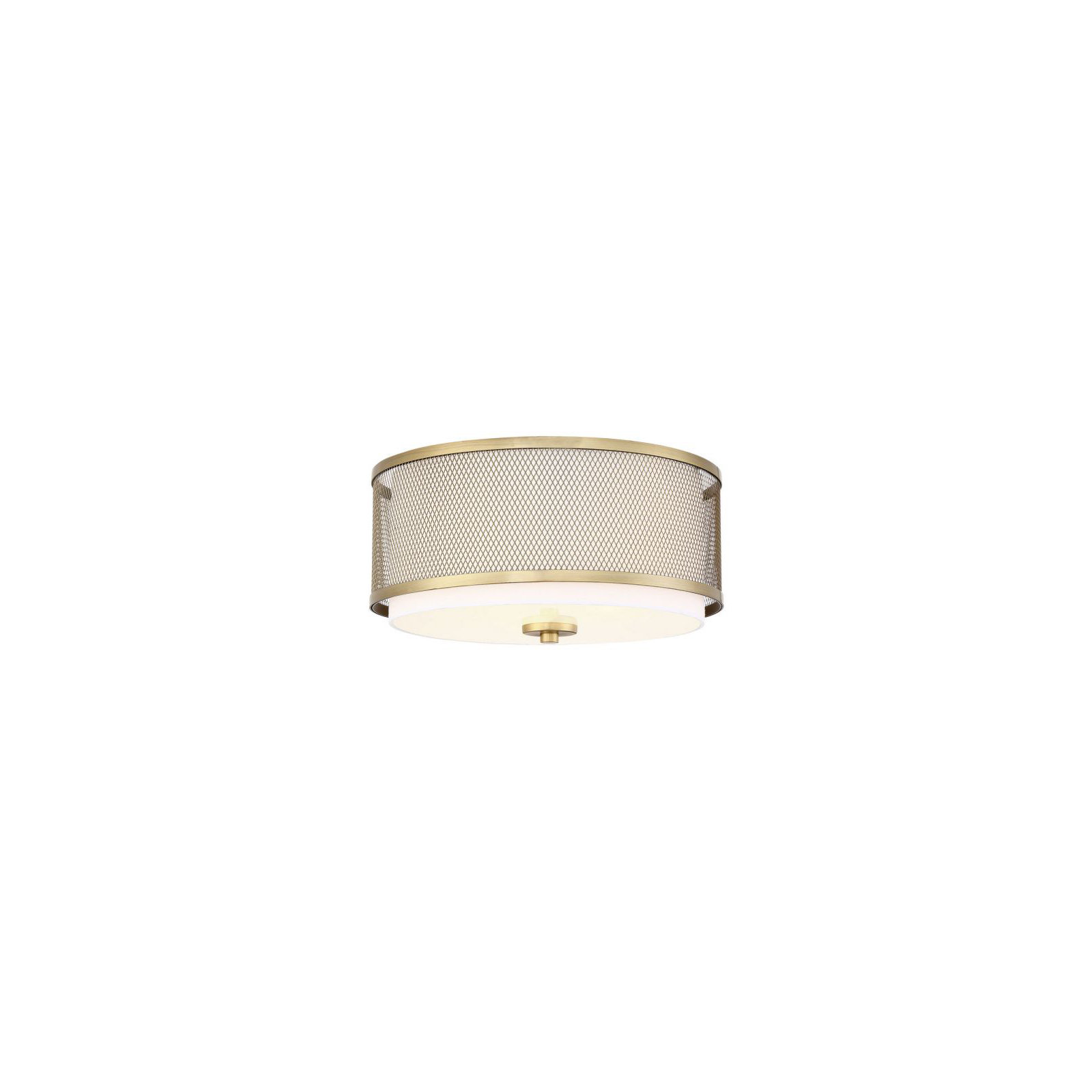 Penn 3 -Light 14.75" Flush Mount, Natural Brass