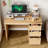 47'' Computer Desk With File Drawers And Storage Drawers-2108393966