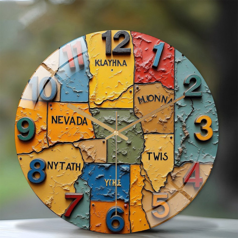 Horloge murale 12 po MultiColor