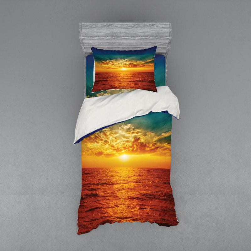 Ensemble de housse de couette ocean, Housse de couette simple + 6 pièces supplémentai