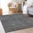 Premium Machine Washable Prisco Charcoal Rug-101766545