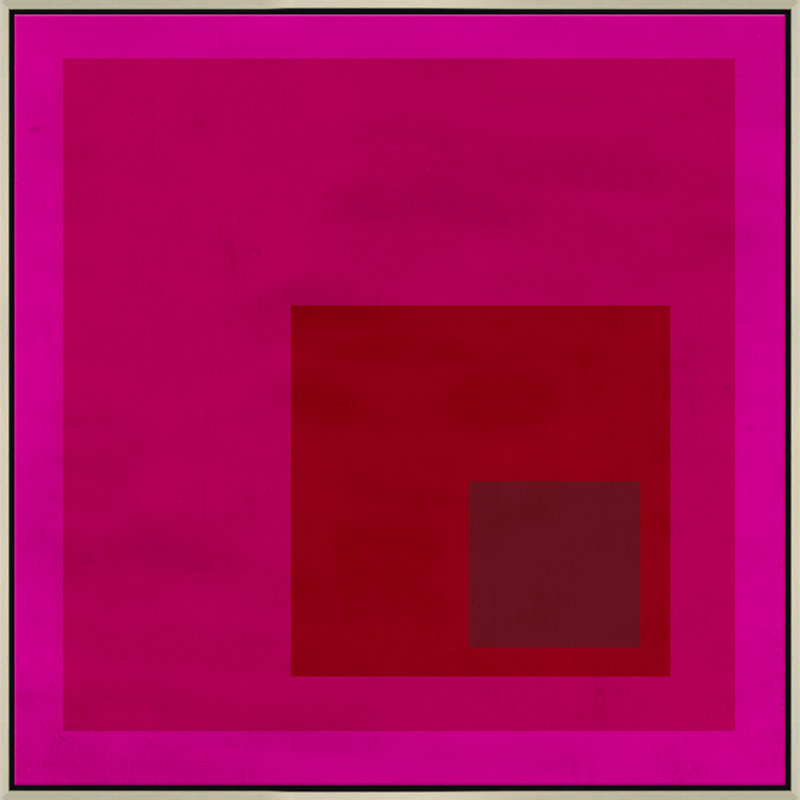 «Albers Influence», impression sur toile, Gris clair, Pas de tapis, H 41,5 po x l 41,5 po x P 1,75 po