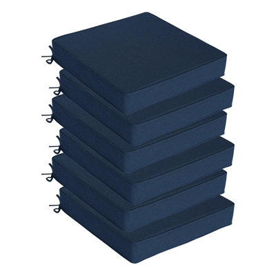 Ensemble de 6 coussins de siège d'extérieur 22 po x 22 po x 4 po