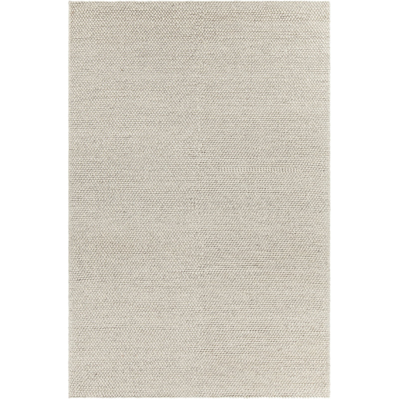 Tapis crème en laine contemporain Kurten, Rectangle 5 pi x 7 pi 6 po