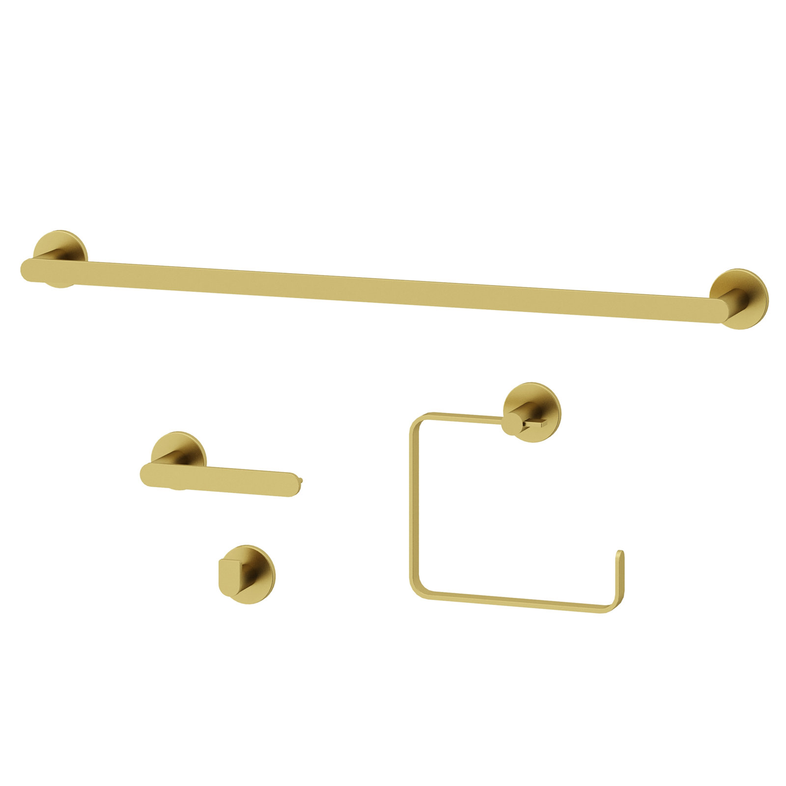 Arden 4-Piece Bathroom Hardware Set, Gold