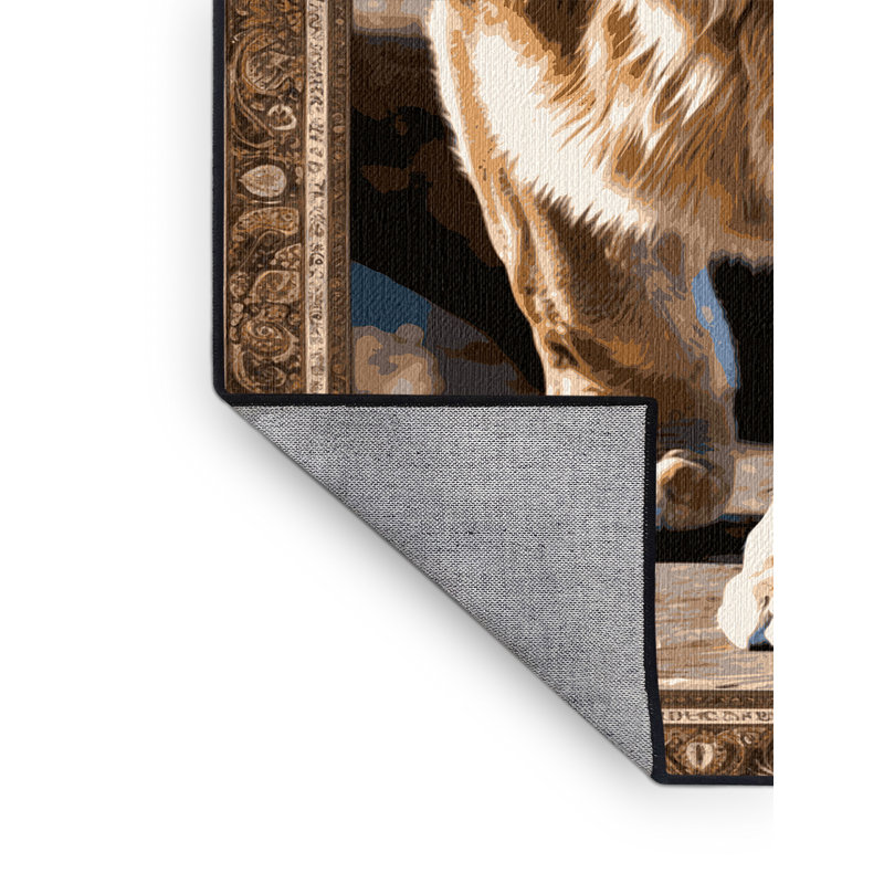 Tapis lavable Mountain Lion Big Cats, Rectangulaire 2 pi x 3 pi