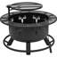 Round Wood Burning Fire Pit