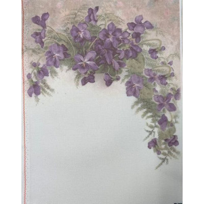 Tissu Aïda imprimé Lilac Cascade par Alisena KF-1367A