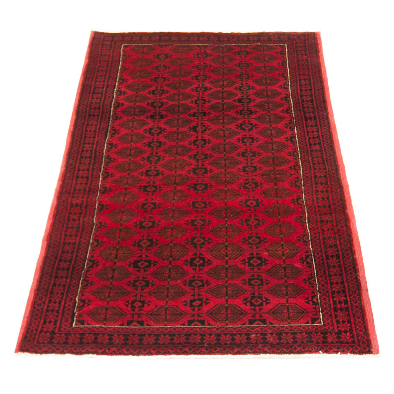 Tapis rouge Royal Baluch 3 pi 5 po x 6 pi 7 po
