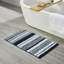 Ensemble de tapis de salle de bain 100% polyester à rayures lavables à la machine 5 pièces Griffie Collection-304383491