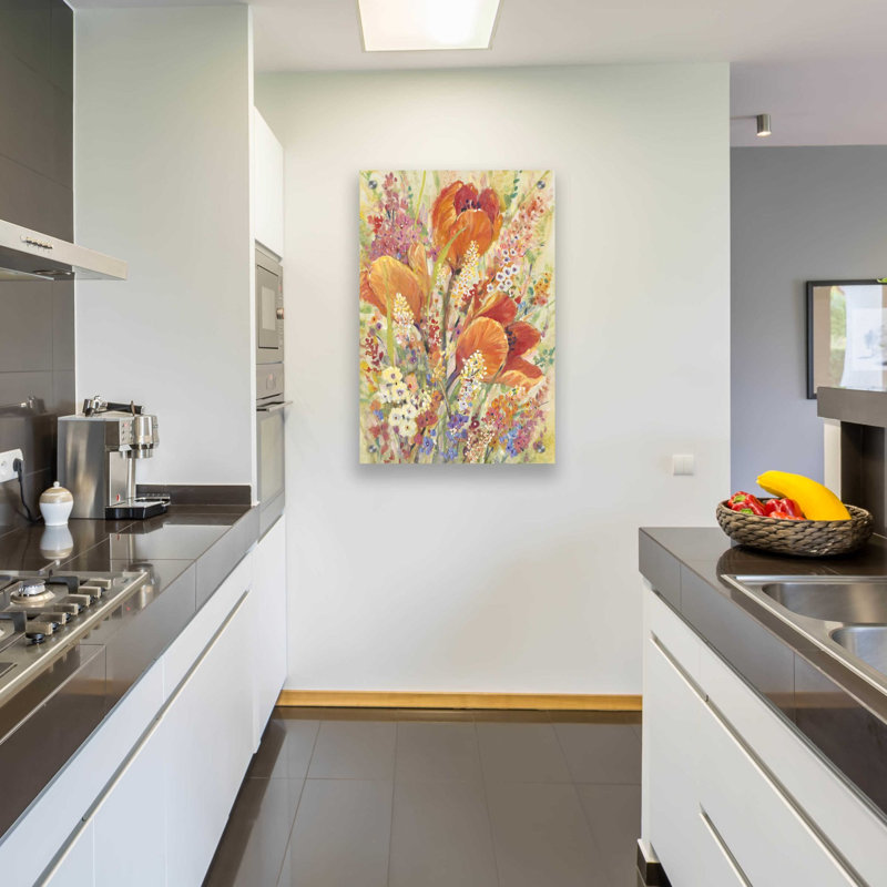 «Spring Bloom II» par Tim O'Toole, art mural en verre acrylique, 16 po x 24 po, H 36 po x l 24 po x P 0,2 po
