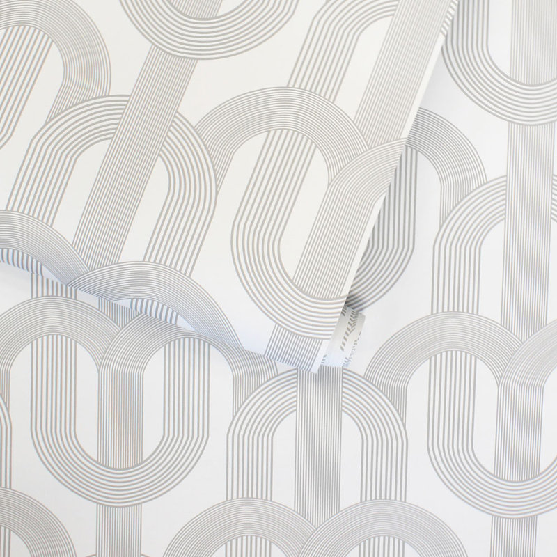 Papier peint auto-adhésif Lattice, gris