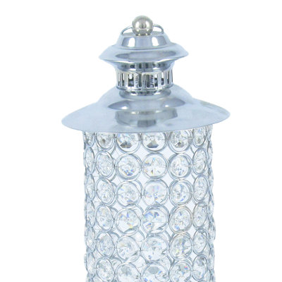 Crystal Bead Lantern Candle Holder