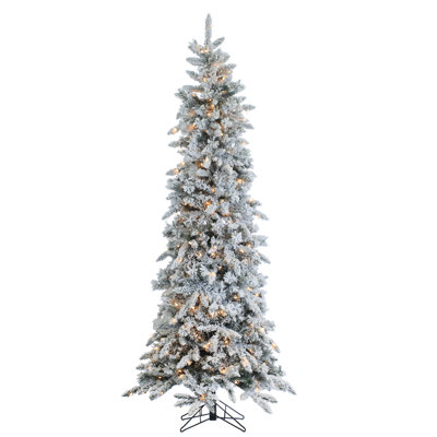 7.5' Lighted Artificial Pine Christmas Tree