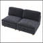 Canapé modulaire modulaire avec rangement, canapé convertible et multifonctionnel en tissu pliable pour aménager des pièces flexibles (gris)