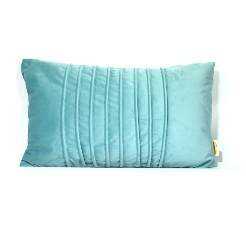 Housse de coussin lombaire en velours, Vert de mer