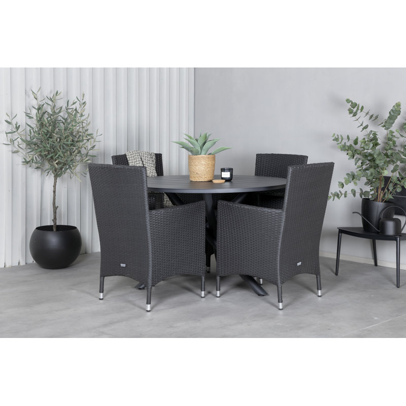 Blotz Dining Set, Black