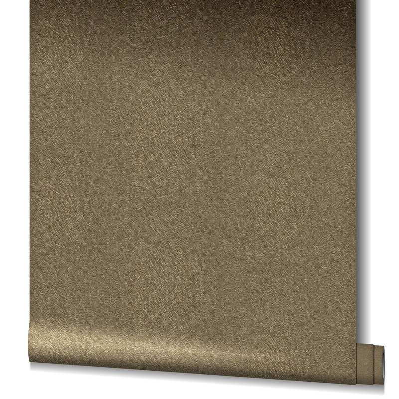 Evelina 10.05m x 70cm Textured Metallic Finish Wallpaper Roll, Brown