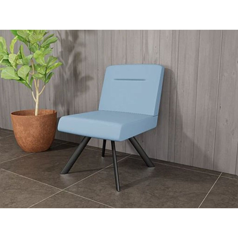 Chaise d'invité Willow, Noir, Open House Quarry - bleu