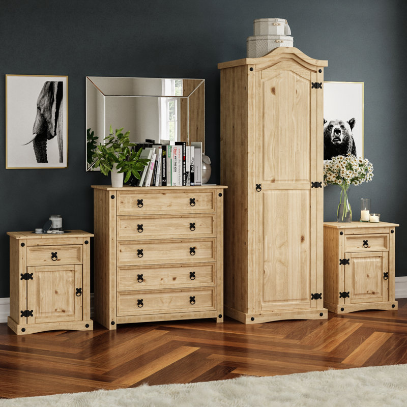 Harold Solid Wood Piece Bedroom Set