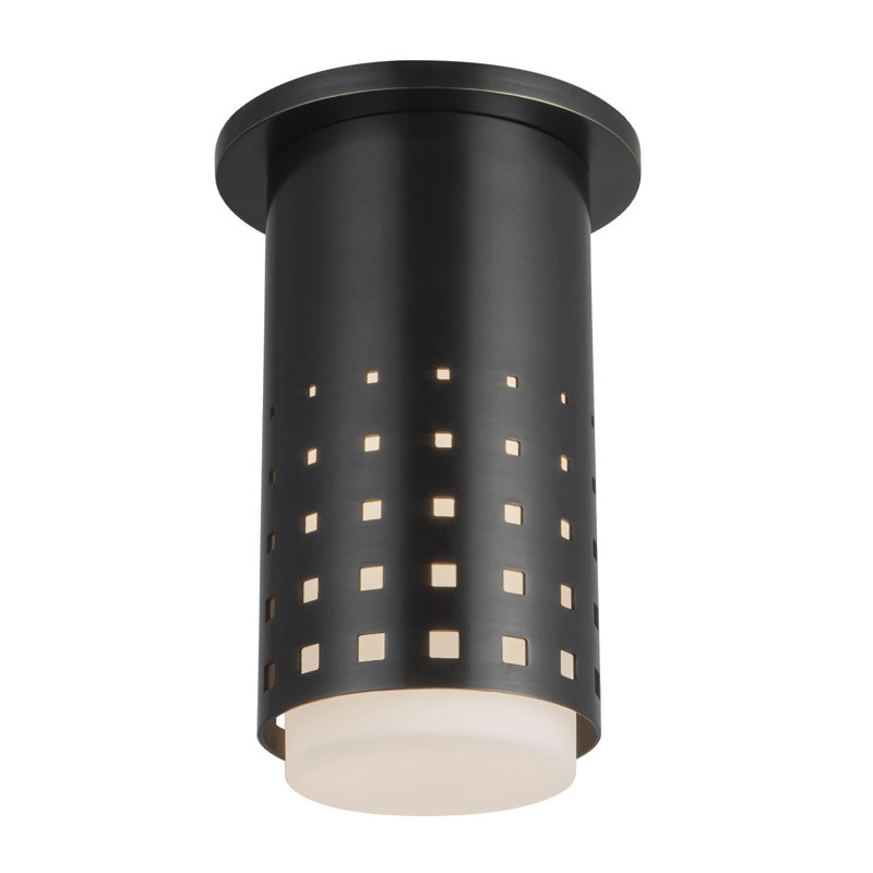 Astoria 5-in Black Semi-Flush Mount, Oil Rubbed Bronze