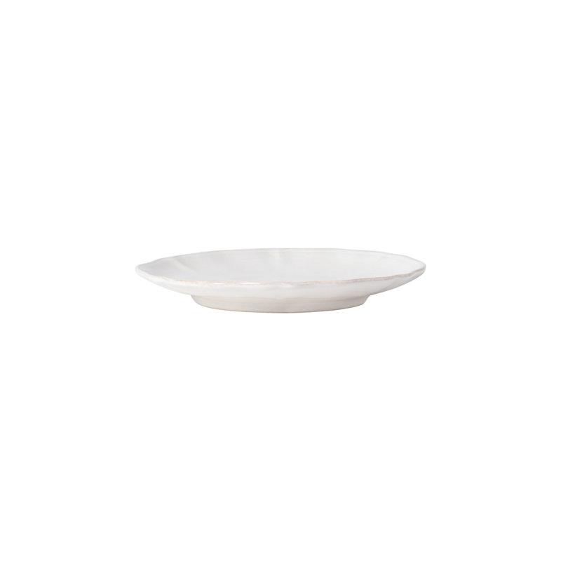 Alentejo Handmade Stoneware Bread And Butter Plate, White
