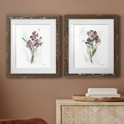 " Plum Bouquet I " 2 - Pieces