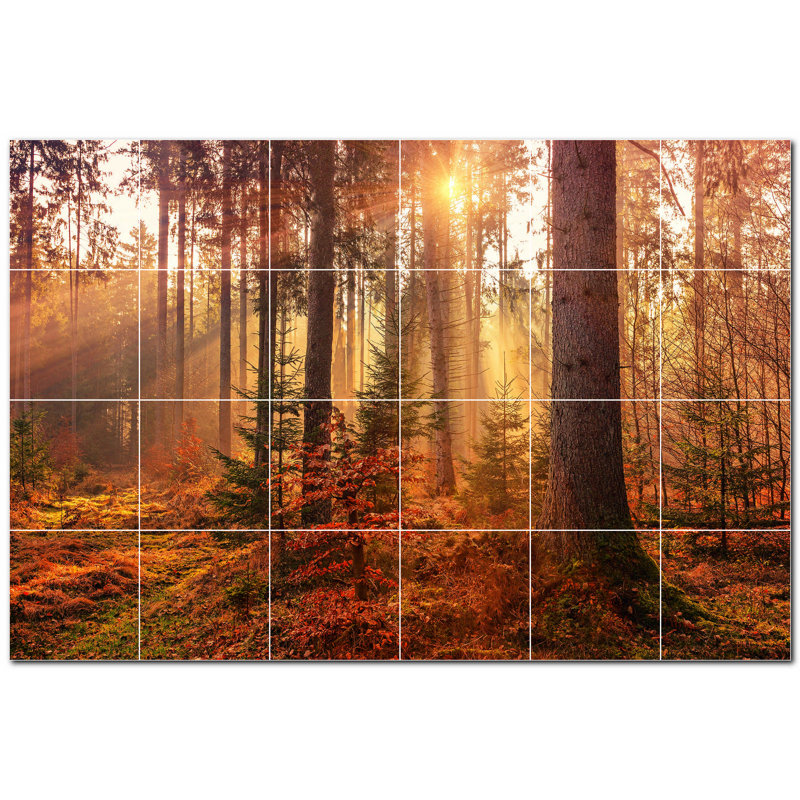 Murale décorative en céramique 4,25 po x 4,25 po