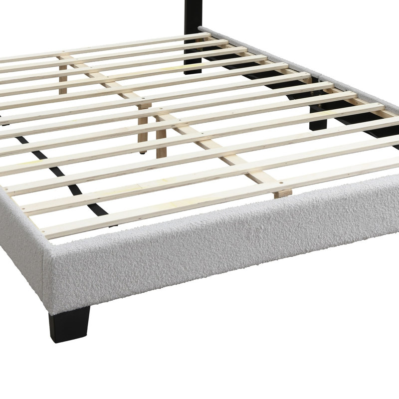Cadre de lit tapissier double avec grand lit 1pc