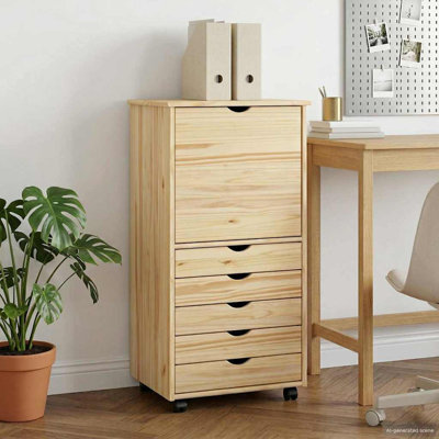 Solid Pine Wood Rectangle Accent Chest