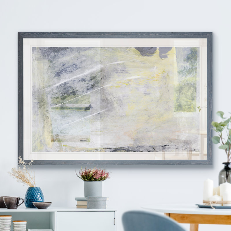 « hushed ii » par paul cezanne-cadre photo, reproduction d’art, H 22 po x l 30 po x p 2 po, Impression encadrée, gris