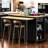 Extendable Kitchen Island With 47.2" Dimension, Rubber Wood Veneer Top, Storage Cabinets, Power Outlet, Mobile And Stationary Setup 47 - Inch Veneer, Drawers, Soft Close Hinges, For Use-907371581