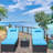 Blue 3-Piece Outdoor Patio Furniture Set Chaise Lounge, Patio Reclining Rattan Lounge Chair Chaise Couch Cushioned With Glass Coffee Table Adjustable Back And Feet Lounger Chair For Pool Garden-1219336485