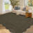 Farmhouse Scalloped Rug Washable Rug with Non Slip TRP Backing, Low Pile Non Shedding Rustic Carpet, Soft Thin Foldable Printed Mat for Living Room Bedroom-660204433-660204439