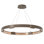 Aura 12 - Light Unique Wagon Wheel LED Chandelier
