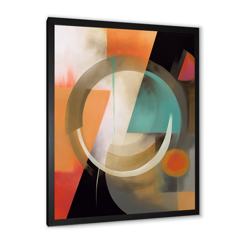 Charleigh " Exploring Abstracted Patterns V ", Black Picture Framed, 20" H x 12" W x 1" D
