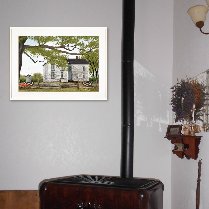 « Sweet Summertime House » par Billy Jacobs, reproduction d’art sur papier encadrée