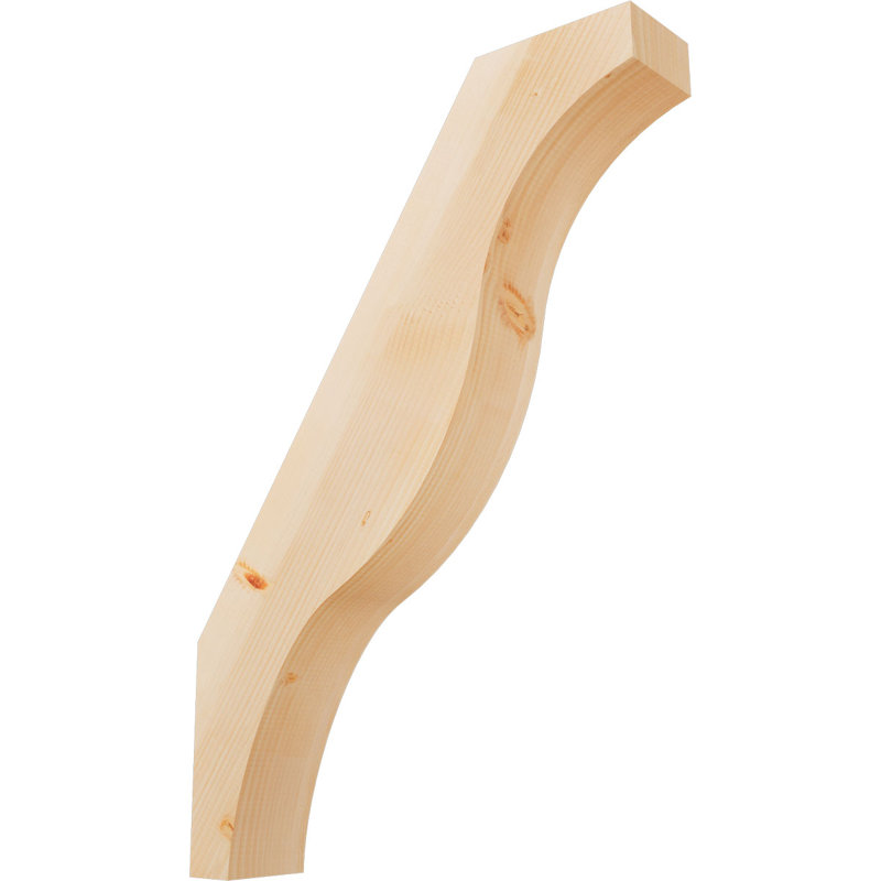 Funston Knee Brace, Douglas Fir, Smooth, 40" H x 5.5" W x 28" D